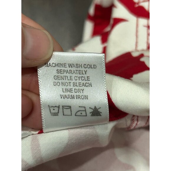 Drapers & Damons Red White Floral Womens Jacket Sz Large - Picture 7 of 8